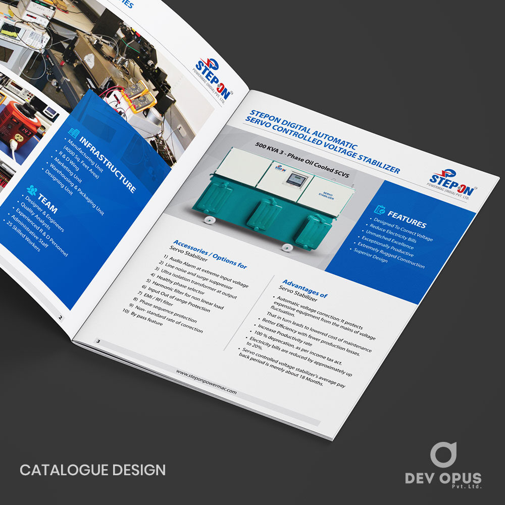 Brochure Design And Printing For Stepon Powermac By Dev Opus