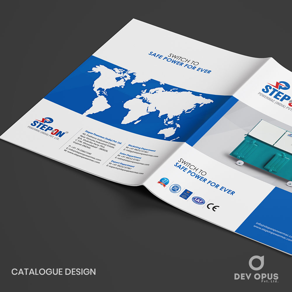 Brochure Design And Printing For Stepon Powermac By Dev Opus