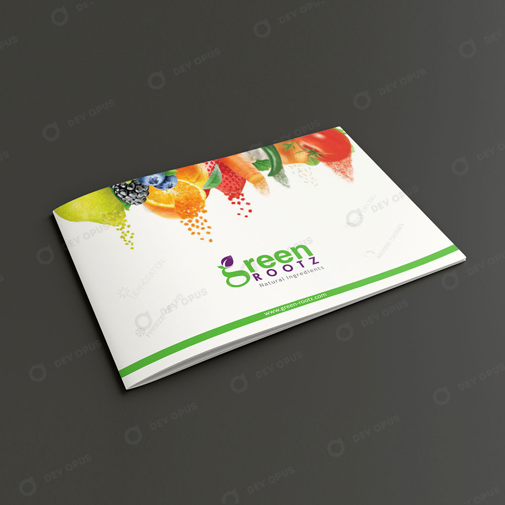 Brochure Design For Green Rootz