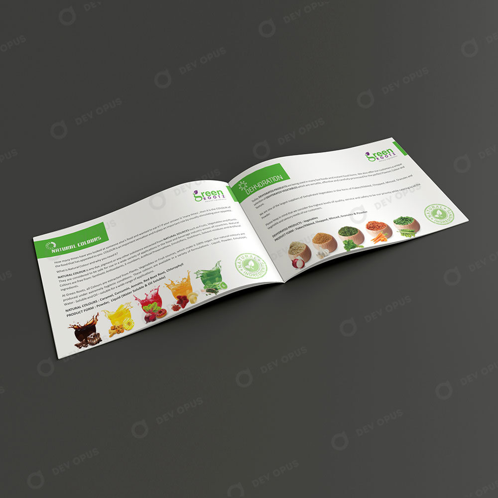 Brochure Design For Green Rootz
