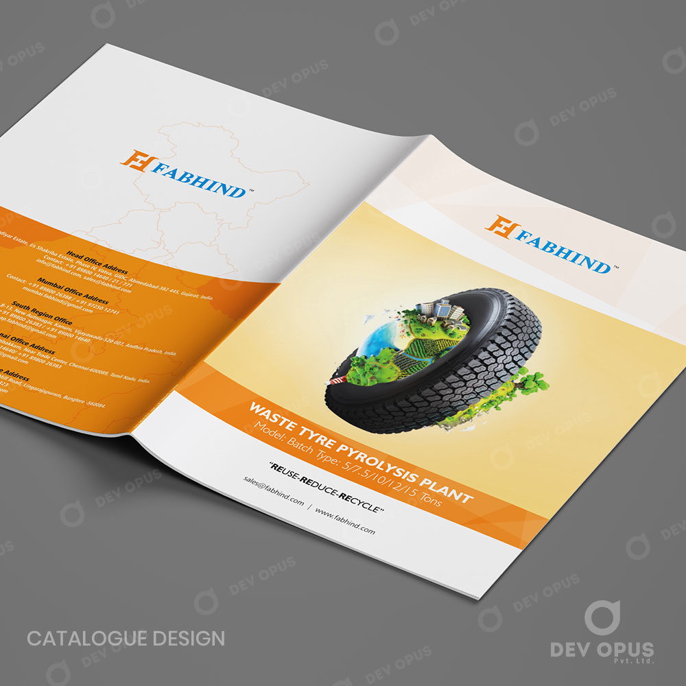 Brochure Design For Fabhinds Waste Tyre Pyrolysis Plant At Ahmedabad