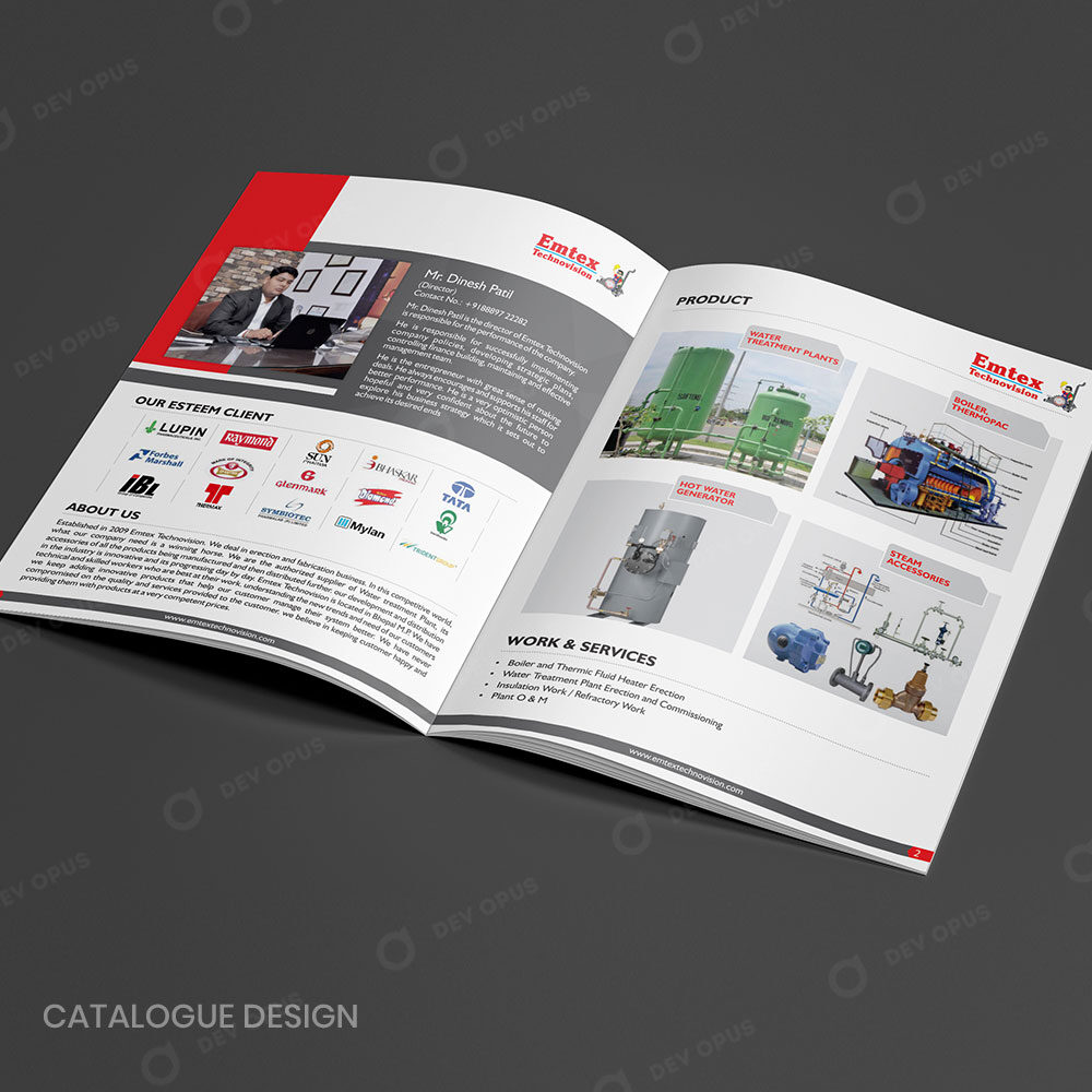 Catalog Design For Emtex Technovision