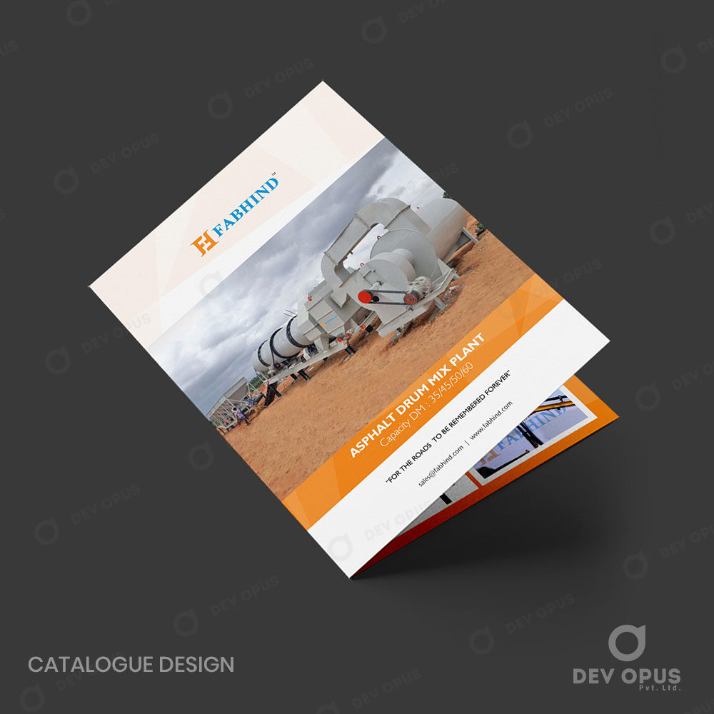 Catalogue Design For Fabhinds Asphalt Drum Mix Plant At Ahmedabad