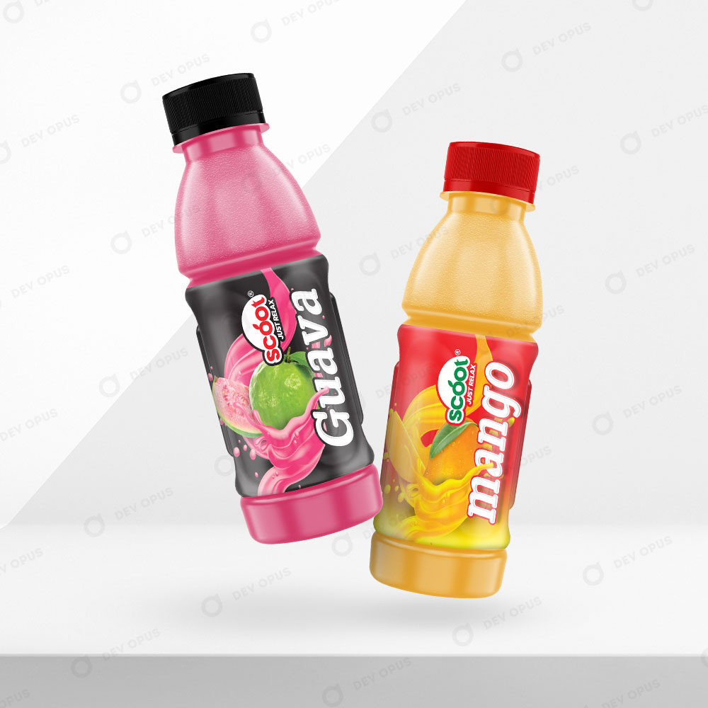 Packaging Design For Scoot Juice Bottel