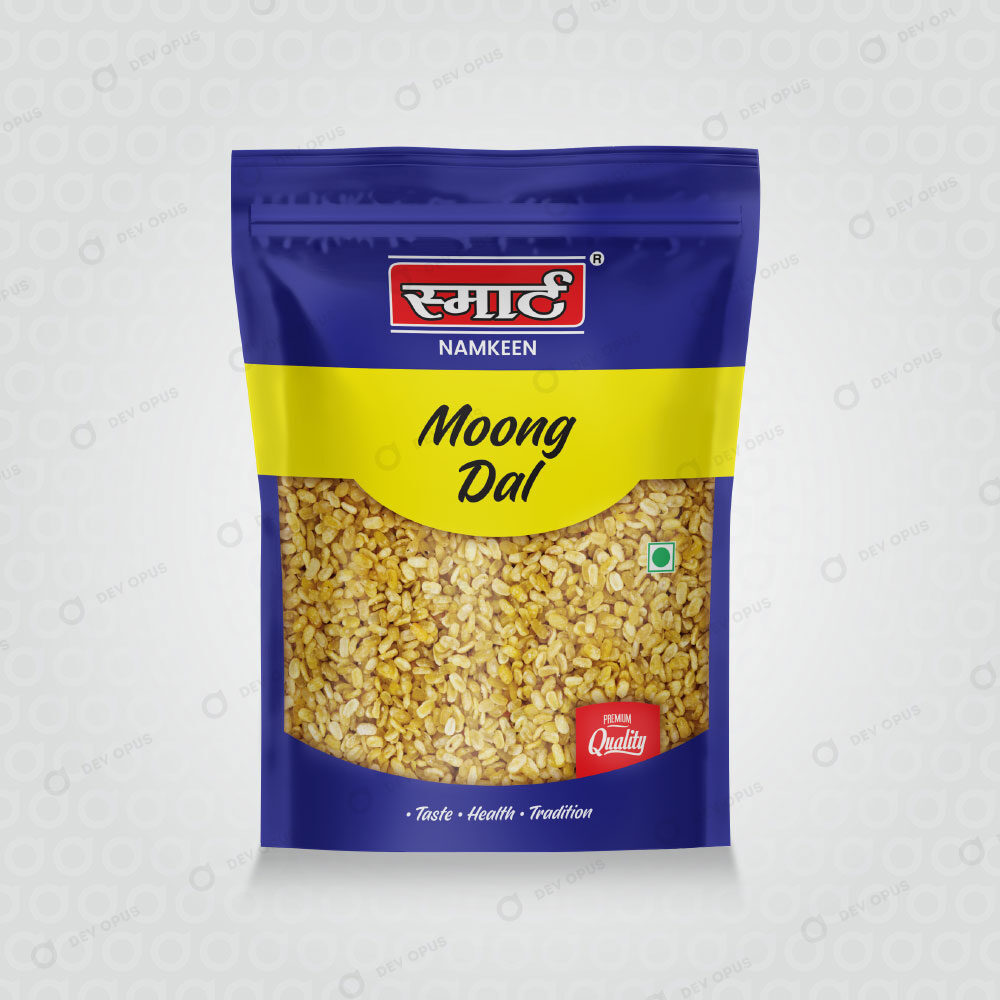 Packaging Design At Ahmedabad For Smart Namkeen Moong Dal Pouch