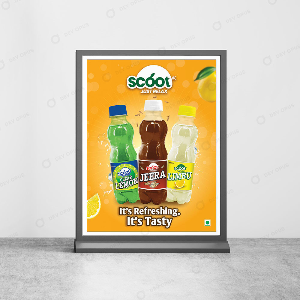 Poster Design For Scoot Beverages