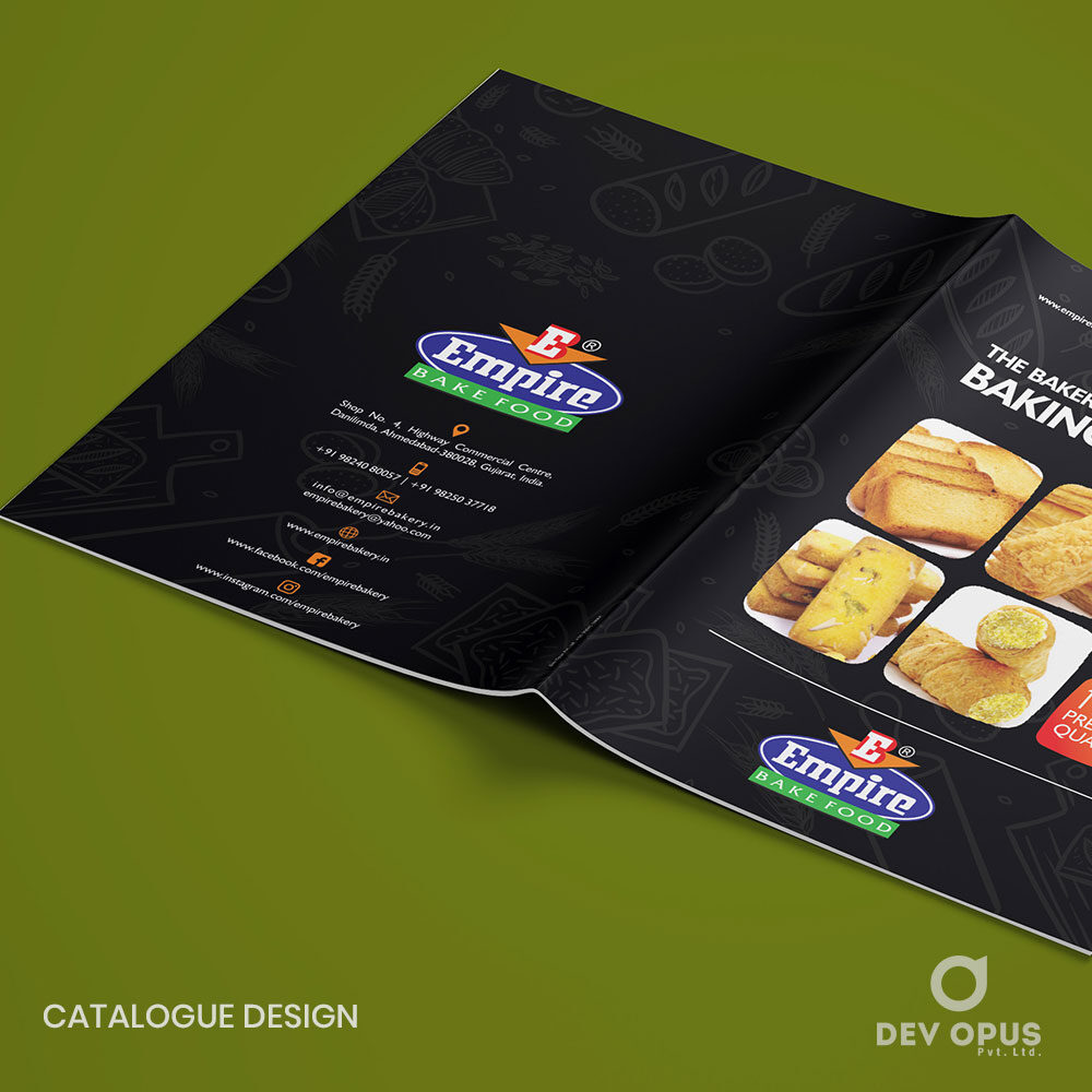 Product Catalogue Design And Printing For Empire Bakery By Dev Opus