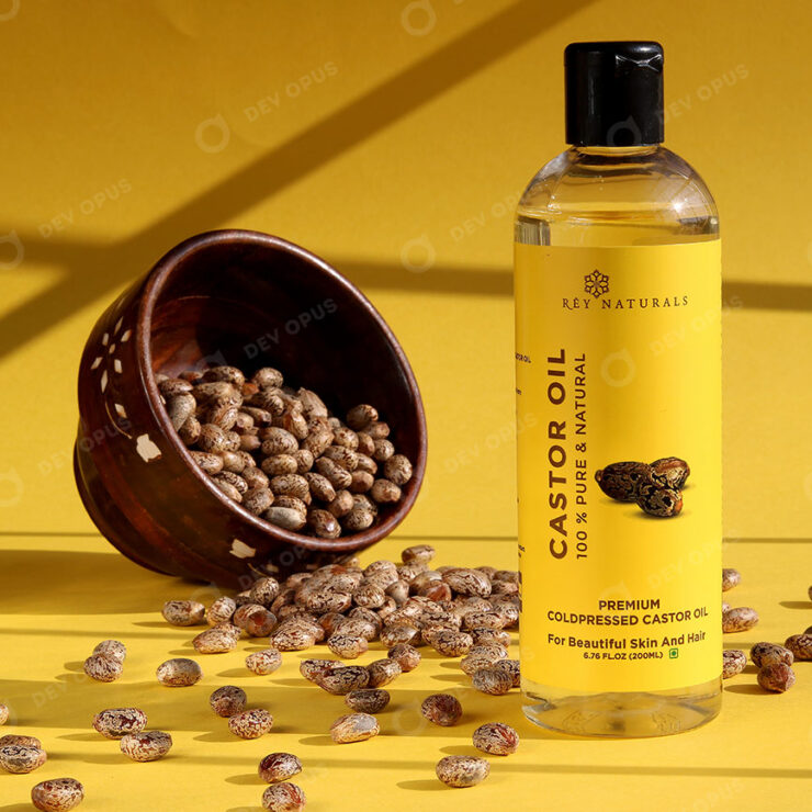 Product Photography For Castor Oil By Rey Naturals