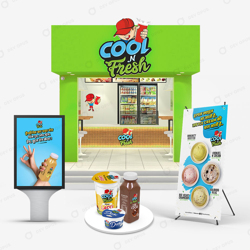 Branding Design For Cool-N-Fresh Dairy Products