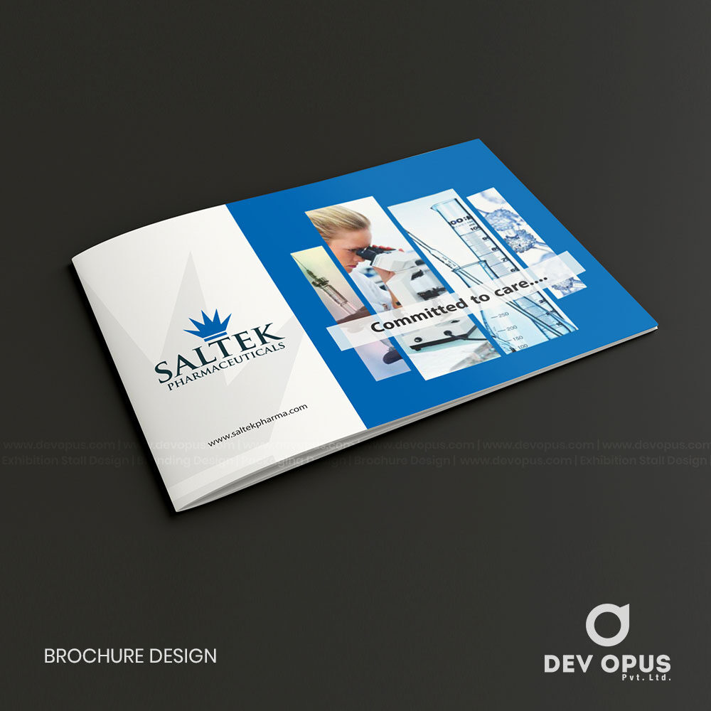 Brochure Design For Saltek Pharma In Ahmedabad By Dev Opus