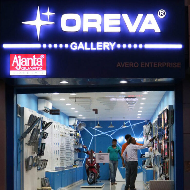 Interior Design For Oreva Showroom In Ahmedabad By Dev Opus