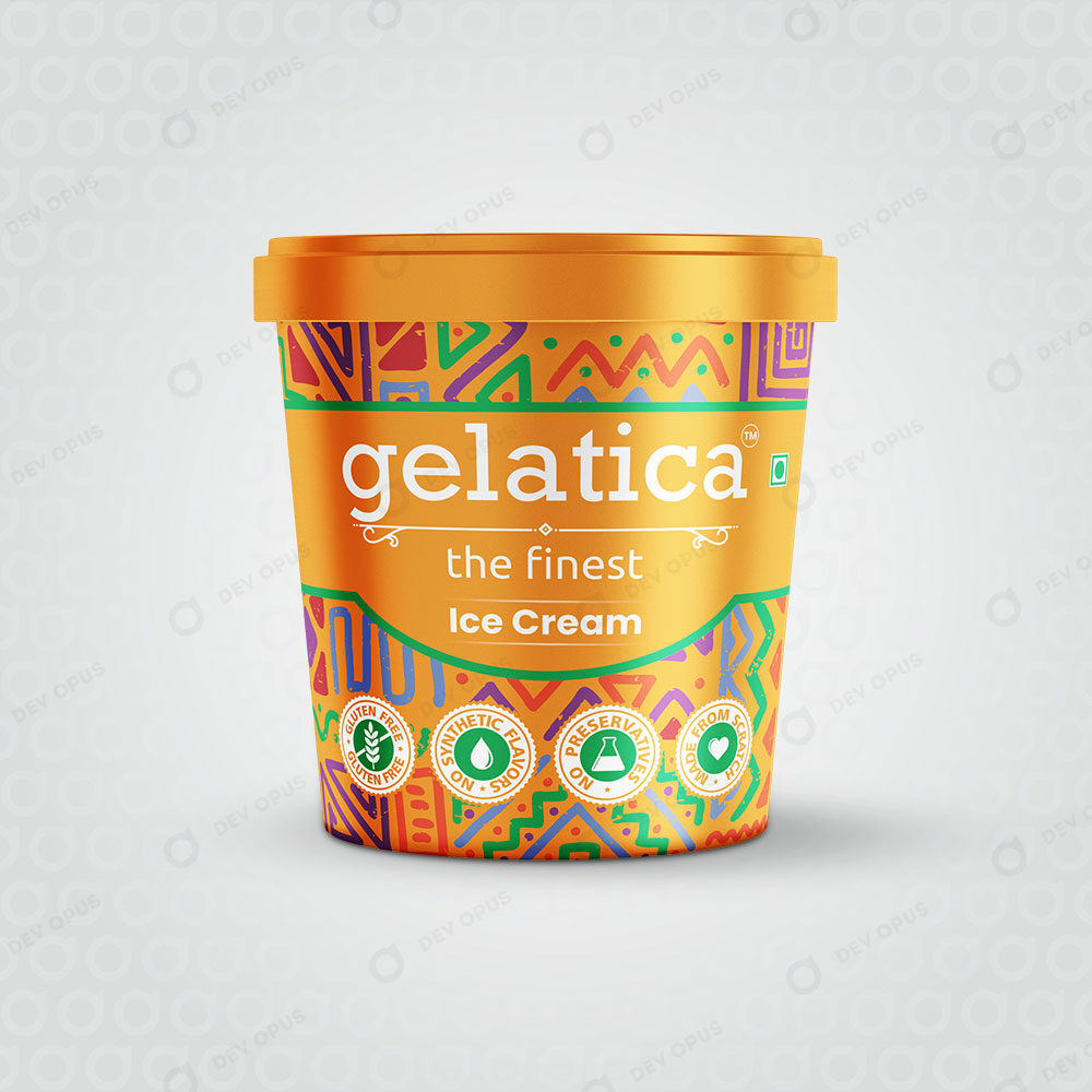 Packaging Design For Gelatica The Finest Ice Creams