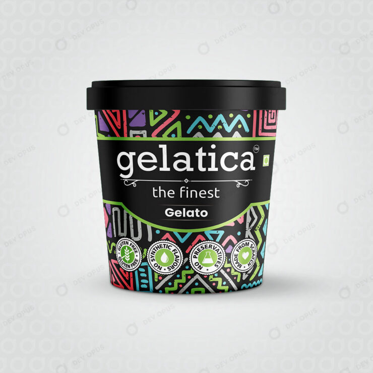 Packaging Design For Gelatica The Finest Ice Creams