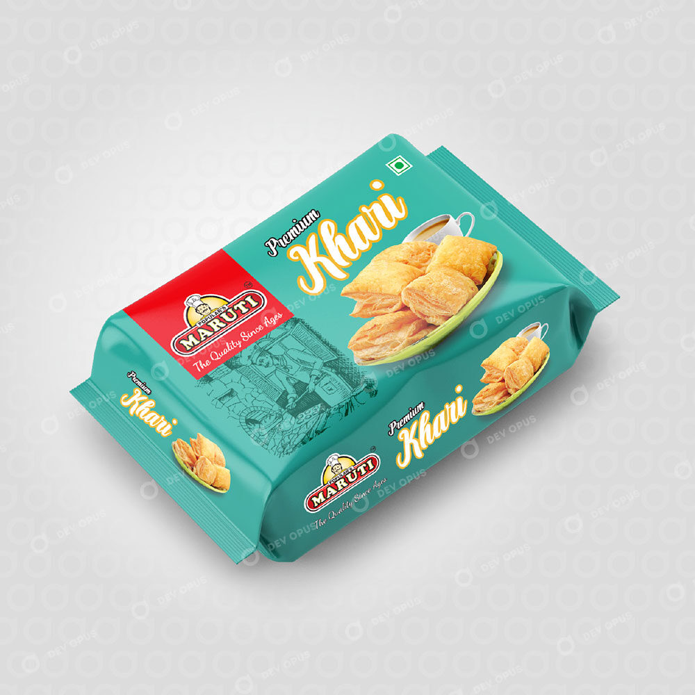 Premium Khari Packaging Design For Maruti Bread
