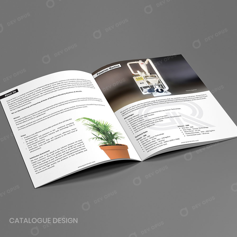 Product Catalogue Design For Gujarat Roto