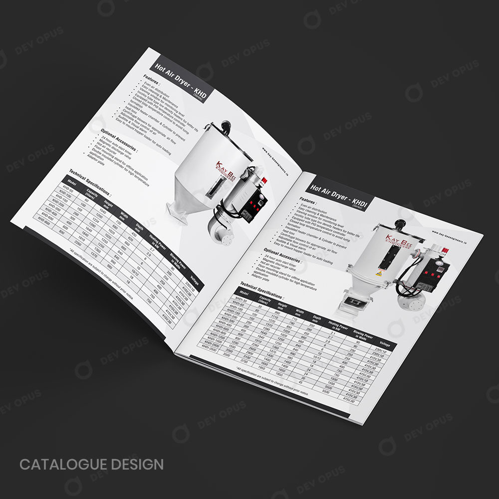 Product Catalogue Design For Kay Bee Engineers