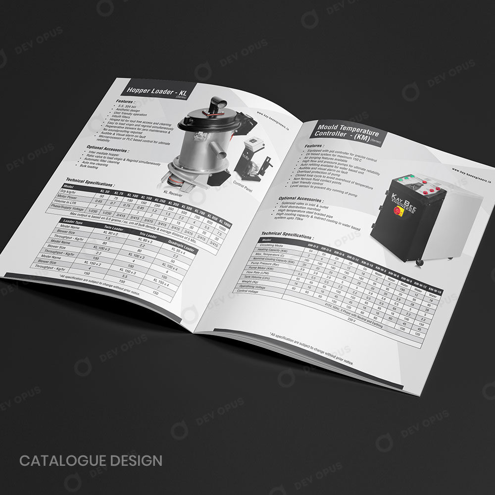 Product Catalogue Design For Kay Bee Engineers