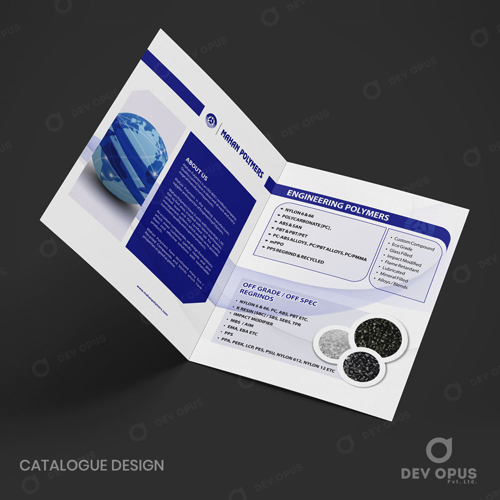 Product Catalogue Design For Mahan Polymers