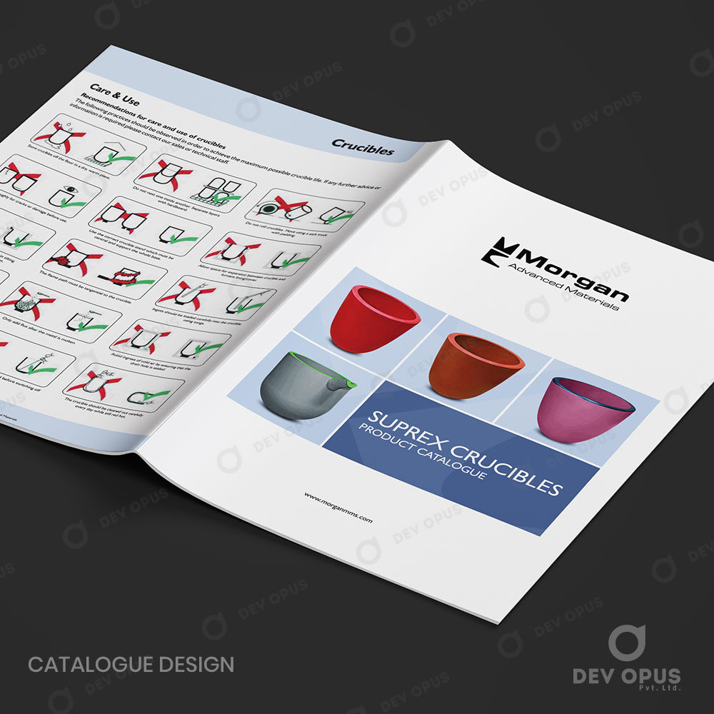 Product Catalogue-Design For Morgan Suprex Crucible Products