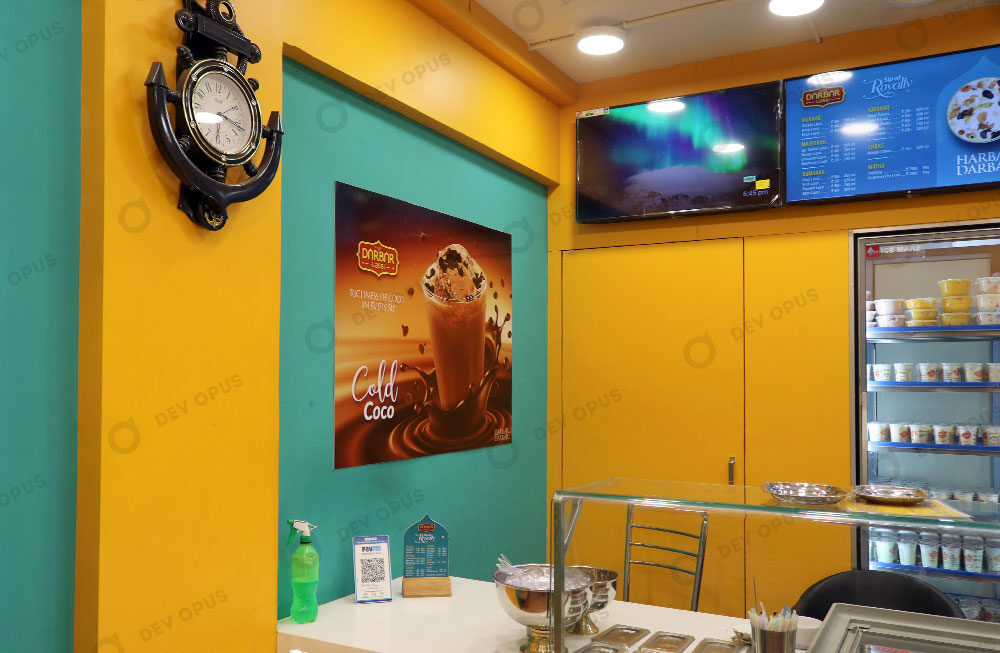 Store Interior Photography In Ahmedabad For Darbar Lassi