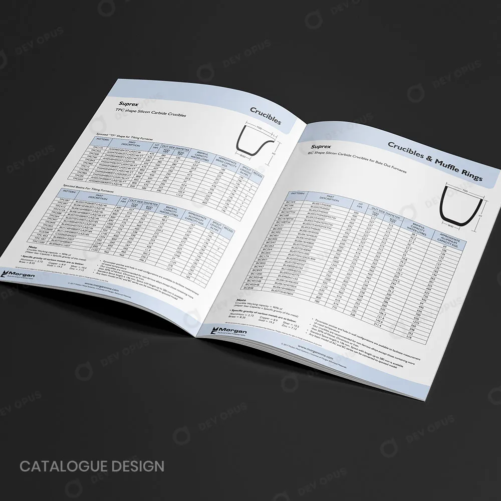 product-catalogue-design-for-morgan-suprex-crucible-products-By-DevOpus