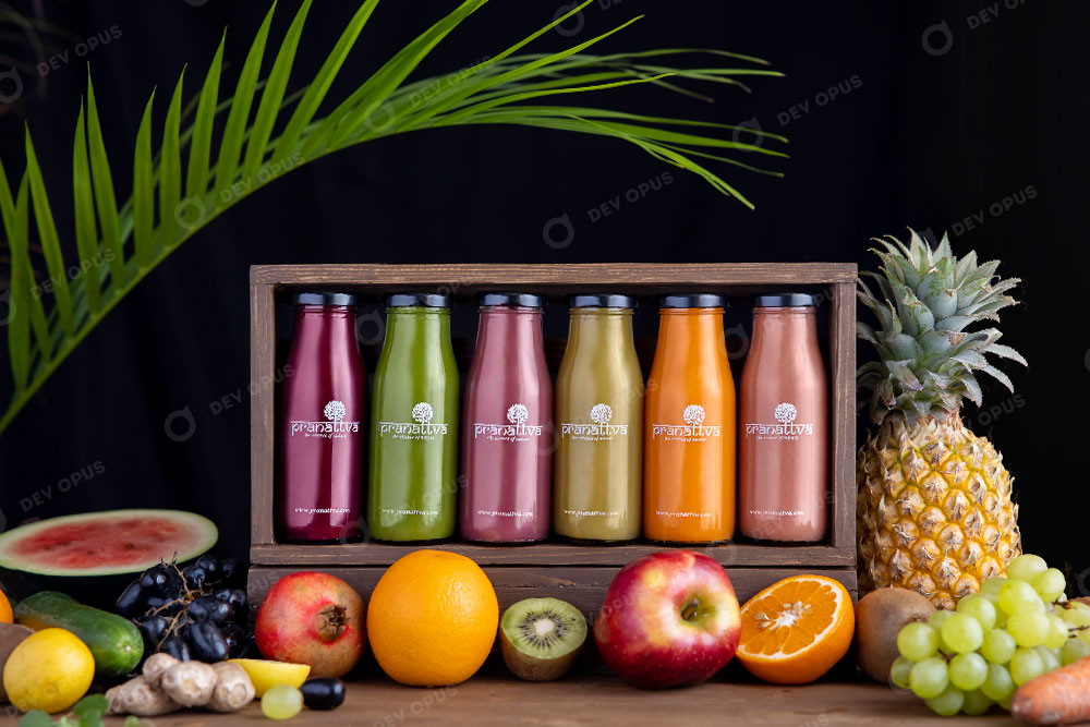 Juice photography for pranattva at ahmedabad