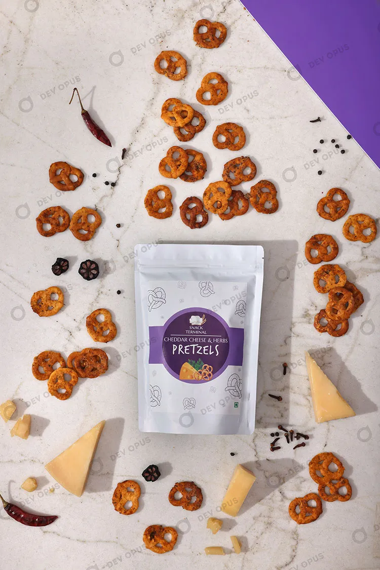 photography for snack terminal pretzels