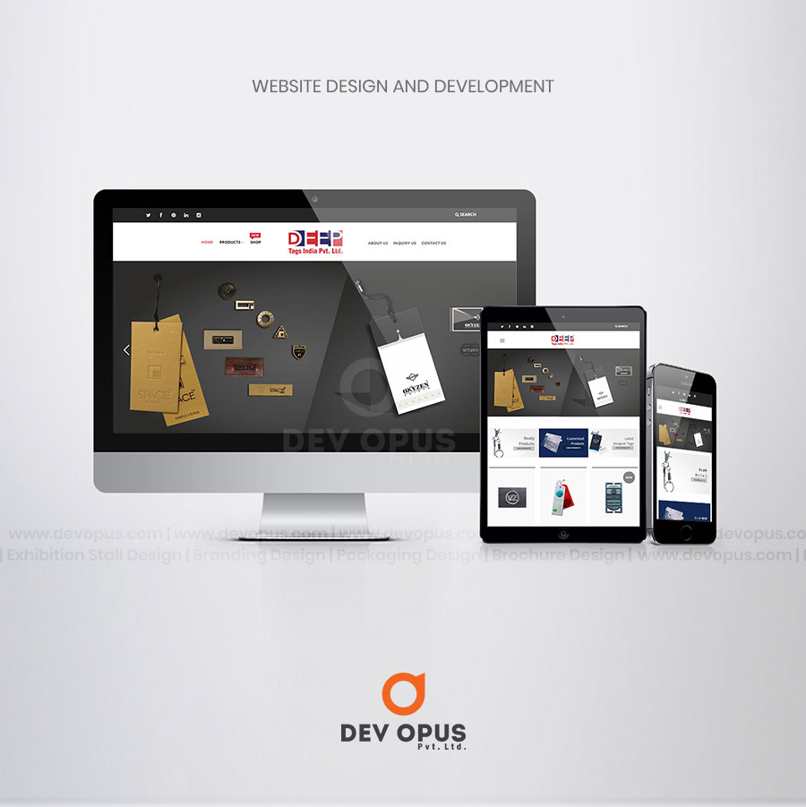 website design and development for deep tags